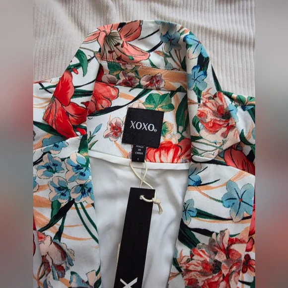 XOXO Floral Blazer Jacket Multicolored Sz S NWT. BLAZER ONLY - Picture 11 of 13